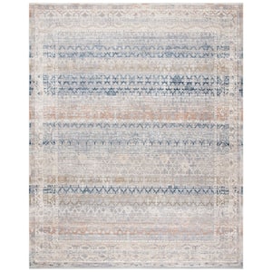 Martha Stewart Cream/Gray 8 ft. x 10 ft. Border Gradient Area Rug