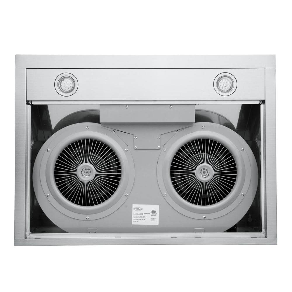 30 Inch Stainless Steel Under Cabinet Range Hood with LED Lights