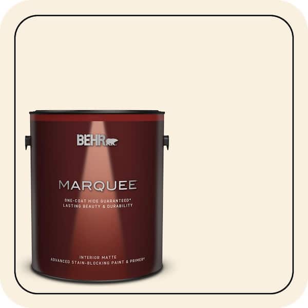 BEHR MARQUEE 1 gal. #ECC-52-2 Aristocrat Ivory Matte Interior Paint & Primer