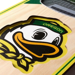 NCAA Oregon Ducks 6 in. x 19 in. 3D Stadium Banner-Autzen Stadium