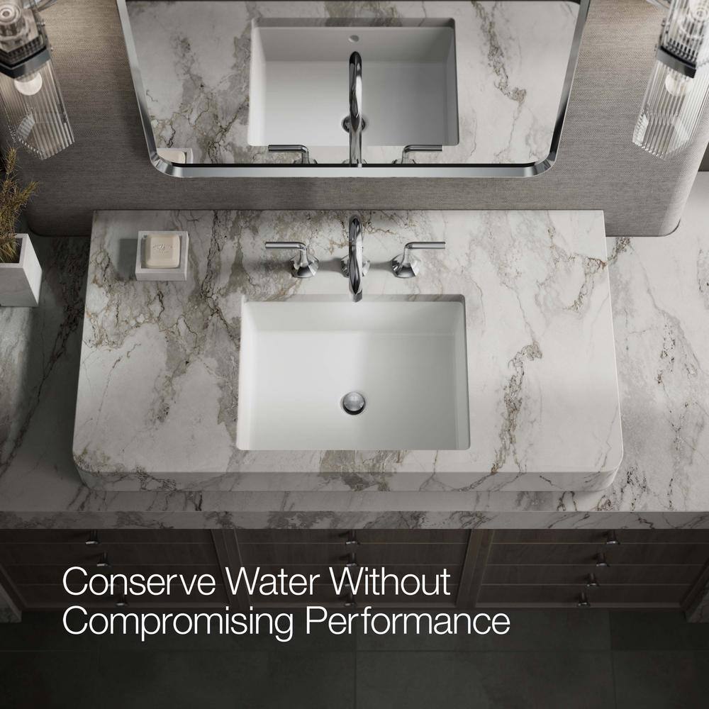 Midcentury Polished Chrome Cane Design Deck-Mount Bathroom Faucet