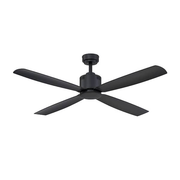 Kitteridge 52 in. Indoor/Outdoor Matte Black Ceiling Fan
