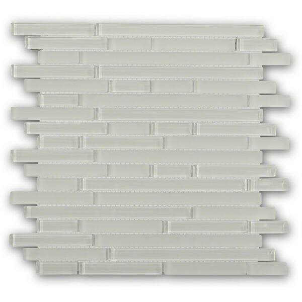 Ivy Hill Tile Temple Floes 11-3/4 in. x 11-3/4 in. x 8 mm Glass Floor and Wall Tile