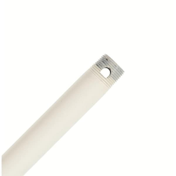 Casablanca Hang-Tru Perma Lock 24 in. Architectural White Extension Downrod for 11 ft. ceilings