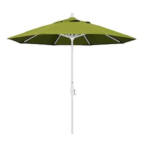 9 ft. Aluminum Collar Tilt Patio Umbrella in Kiwi Olefin
