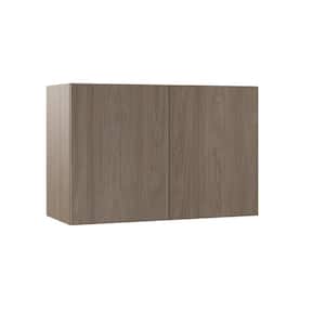 Designer Series Edgeley Assembled 36x24x15 in. Deep Wall Bridge Kitchen Cabinet in Driftwood