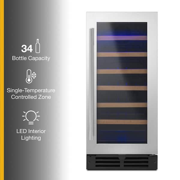 Whirlpool Wine Cellar (WUW35X15DS) - Stainless Steel Whirlpool Wine Cellar (WUW35X15DS) - Stainless Steel