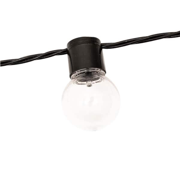 Depressie Verenigen Geweldig Brilliant Outdoor/Indoor 32.6 ft. Cool White Plug-In LED Globe Bulb String  Light with End to End Connect 38230_MYT - The Home Depot