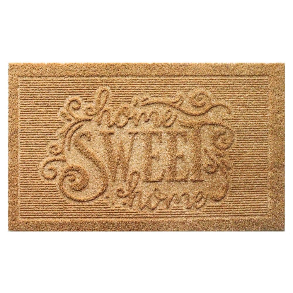 "Heavy Duty Doormat with Non Slip PVC Baking Embossed Design Floor Mat for Entryway 18x30"", Sweet Home" price history on PriceWatchPro