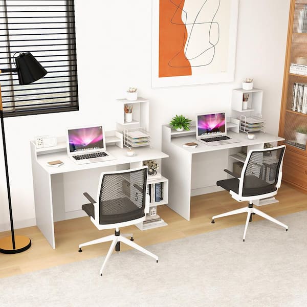 Modern Computer Desk White - EveryRoom