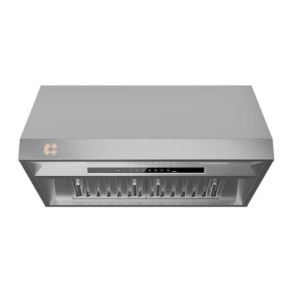 Professional 304 Stainless Steel 36 inch Under Cabinet Range Hood Insert with 4-Speed Levels and Smart Control
