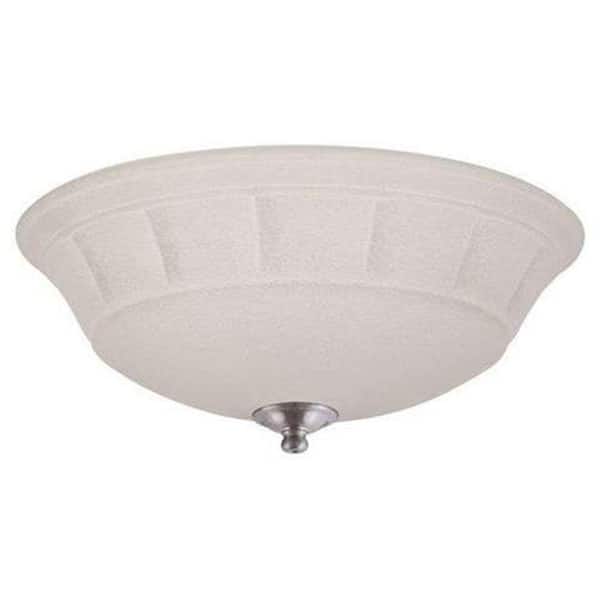 Illumine Zephyr 3-Light Brushed Steel Ceiling Fan Light Kit