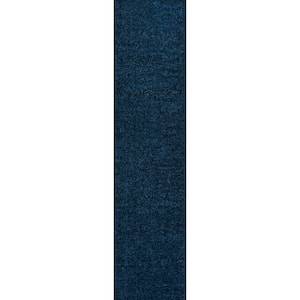JONATHAN Y Haze Solid Low-Pile Navy 5 ft. x 8 ft. Area Rug SEU100C-5 ...