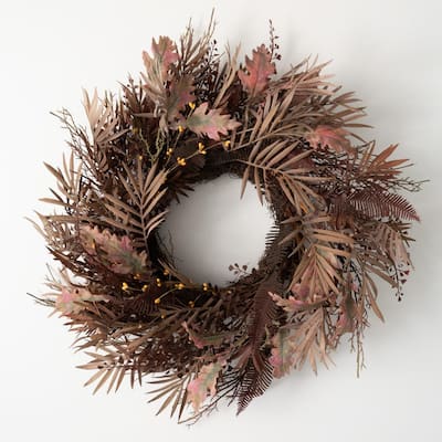 HÖSTKVÄLL Artificial wreath, indoor/outdoor natural, 17 - IKEA