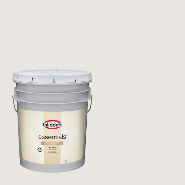 Glidden Essentials 5 gal. PPG1007-1 Willow Springs Satin Exterior Paint