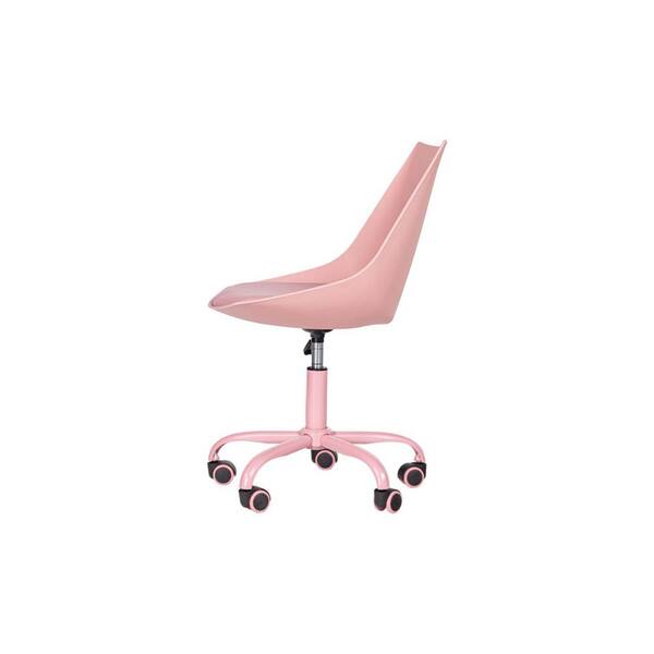 pink acrylic desk chair