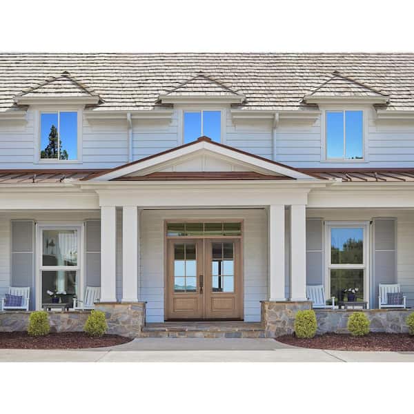 V-2500 Series 23.5 in. W x 23.5 in. H Left-Handed White Vinyl Low-E Sliding New Construction Window w/ Nail Fin Frame