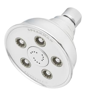 3-Spray 3.8 in. Single Wall MountHigh Pressure Fixed Adjustable Shower Head in Polished Chrome
