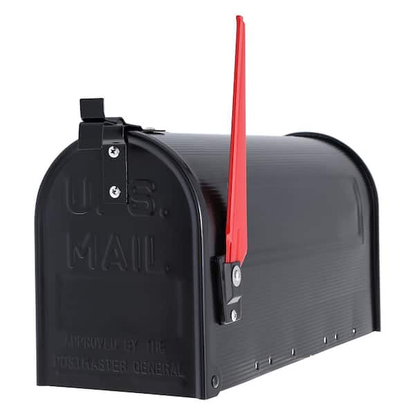 Post Master General Approved Black US Post Mount Mailbox of 1,122.2 in³