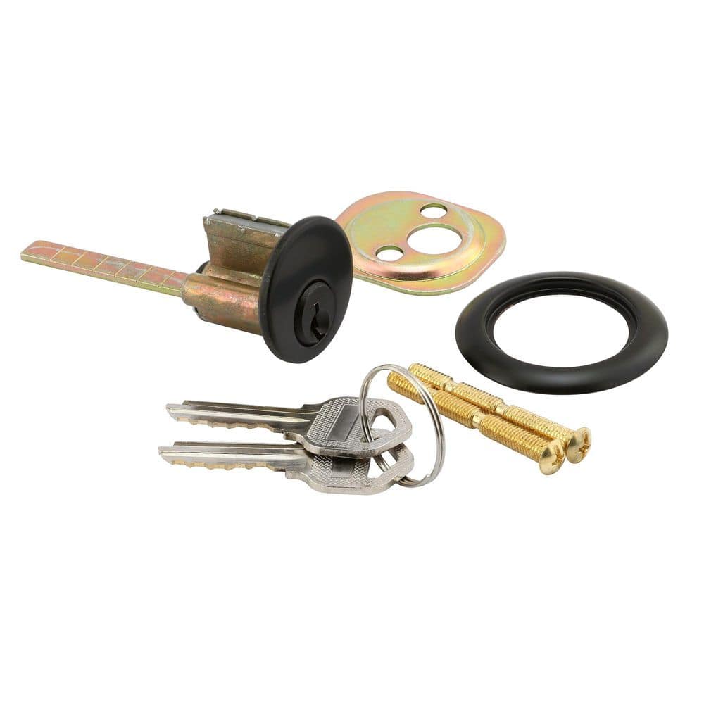 Rim Cylinder Deadbolt Lock, 3/4 in. Hole Center, Diecast, Classic Bronze, Kwikset (Single Pack) price history on PriceWatchPro