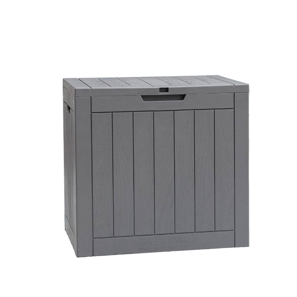 Gray Resin Lockable 31 Gallon Outdoor Deck Box