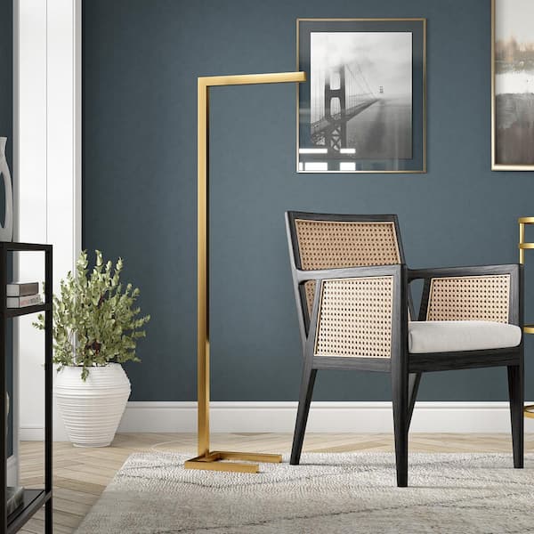Meyer&Cross Malin 52 in. Brass Finish Standard Floor Lamp with