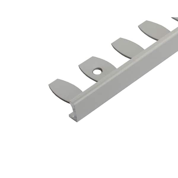 DURAL DUROSOL 0.375 in. D x 98.5 in. W x 98.4 in. L L Bendable L-Shape Aluminum Anodized Silver Molding and Transition Trim