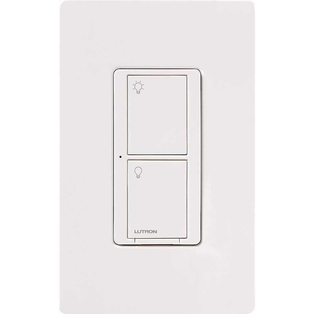 Lutron Caseta Wireless White Smart Light Switch with Alexa and Google Assistant