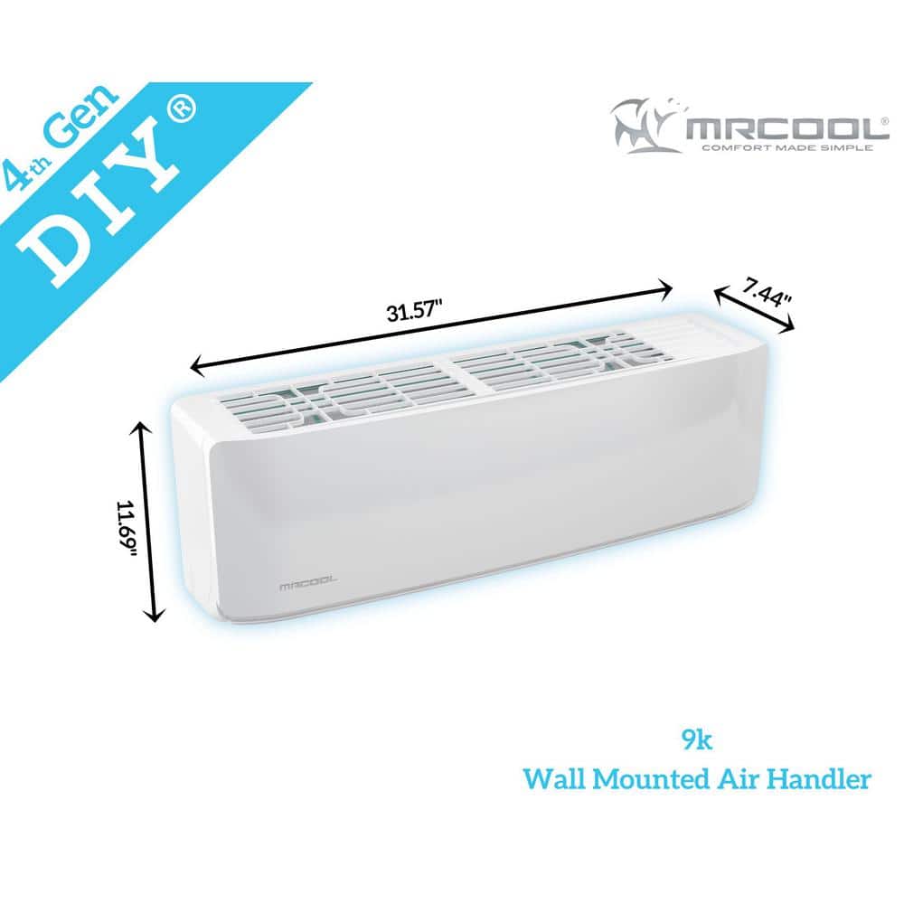 EcoSmart 22k BTU White Dual-Zone Ductless Heat Pump with Smart Controls
