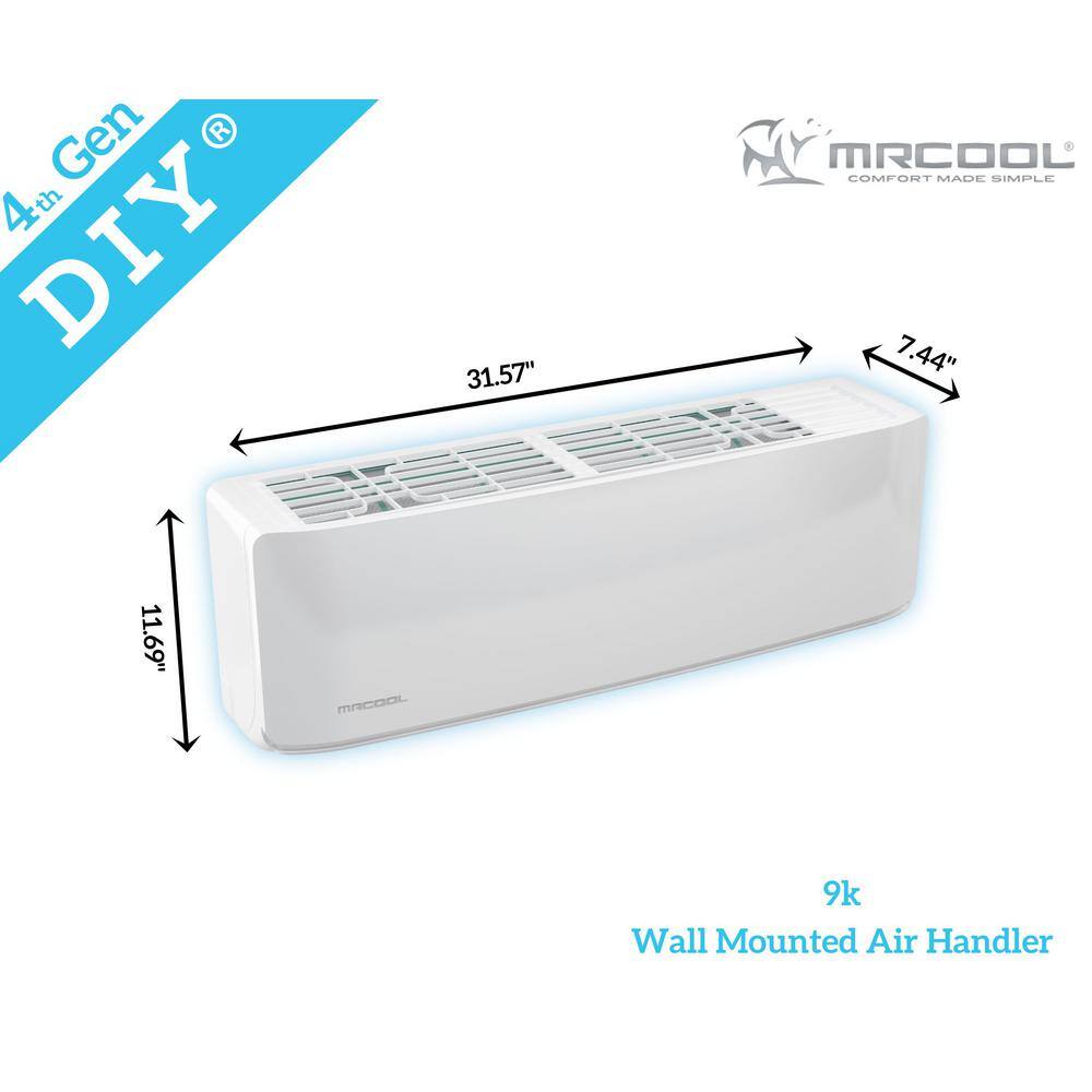 36k BTU White Multi-Zone Ductless Heat Pump System with Remotes
