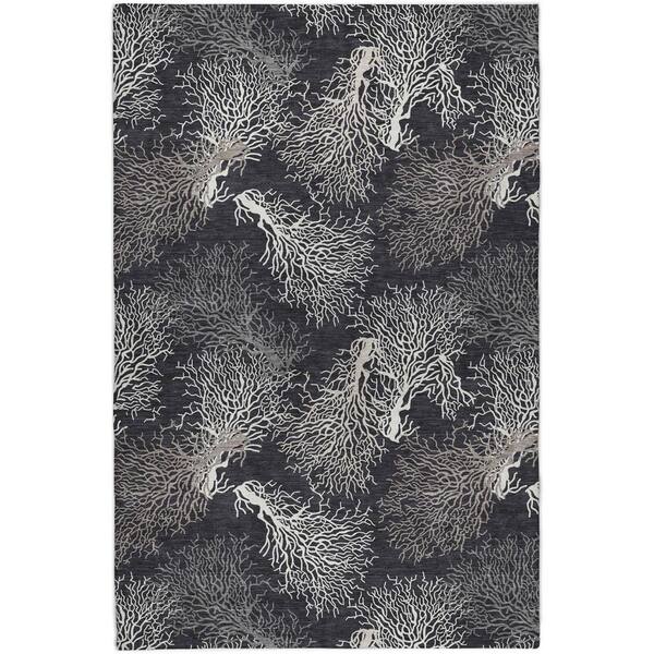 Dream Shag Premium Machine Washable Abstract ADS182 Midnight 10 ft. x 14 ft. Area Rug
