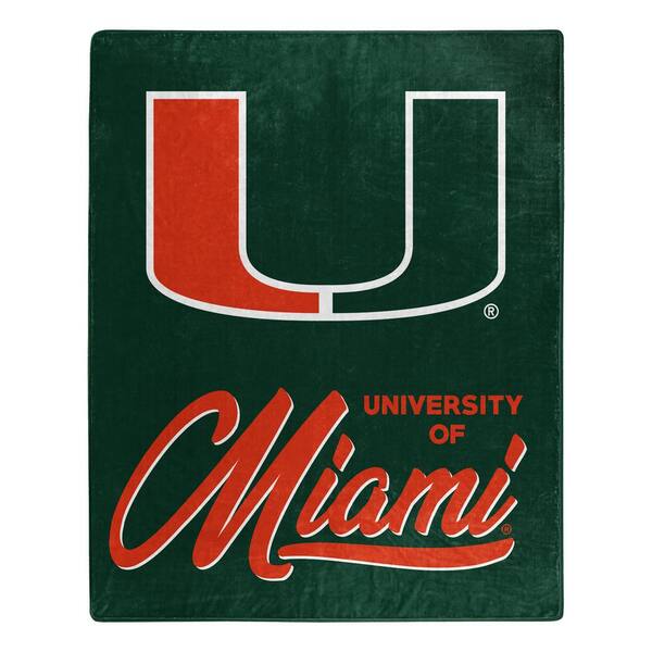 THE NORTHWEST GROUP NCAA Multi-Color Miami Signature Raschel Throw