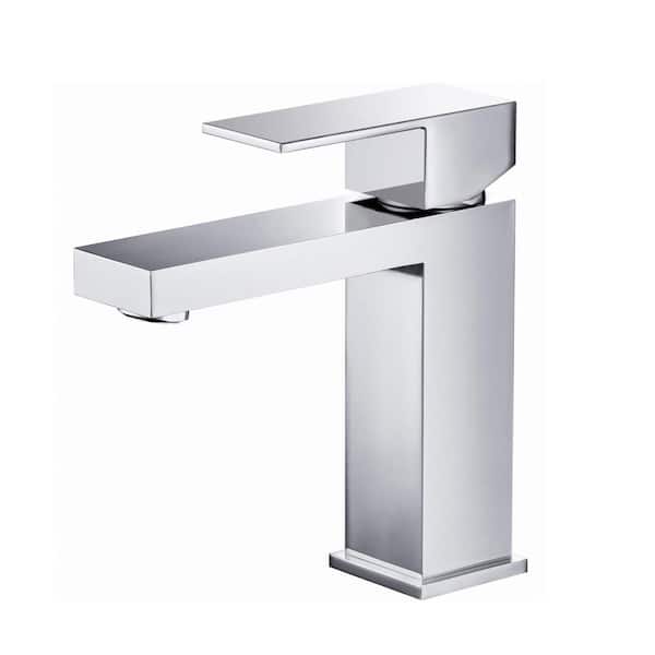 KIBI 16.5in Single Handle Pull Down Kitchen Faucet in Chrome