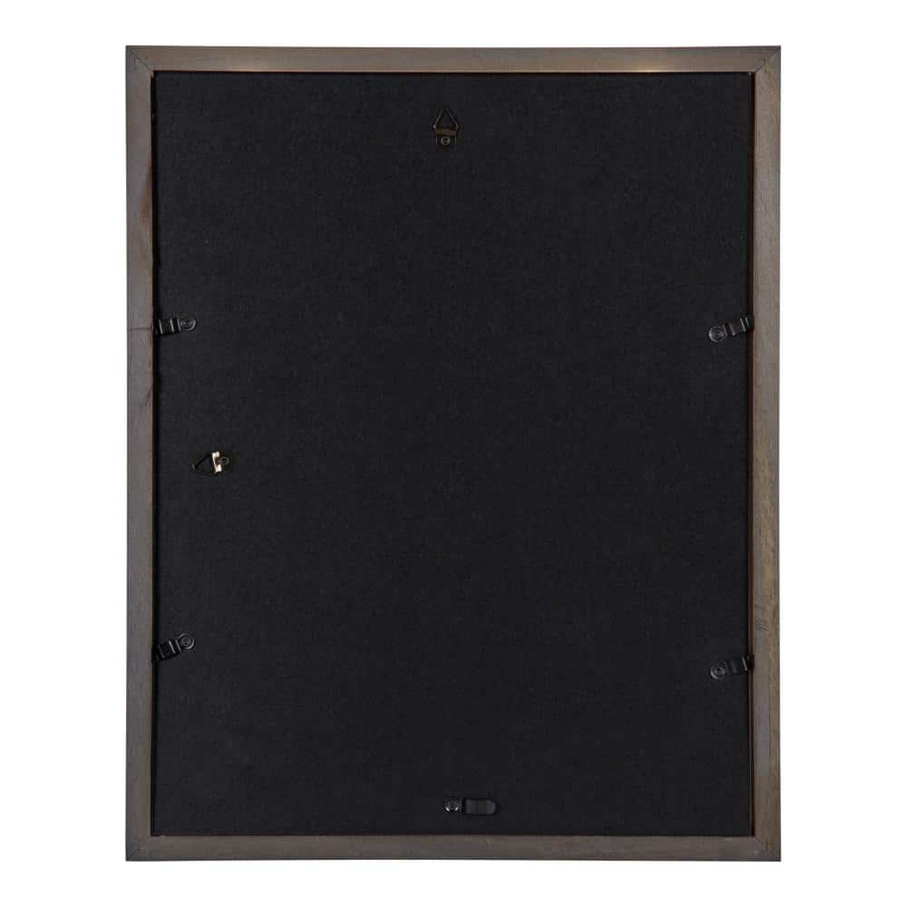 Gray Wood Wall Frame Set with White Mat, 11x14 matted to 8x10, Pack of 4