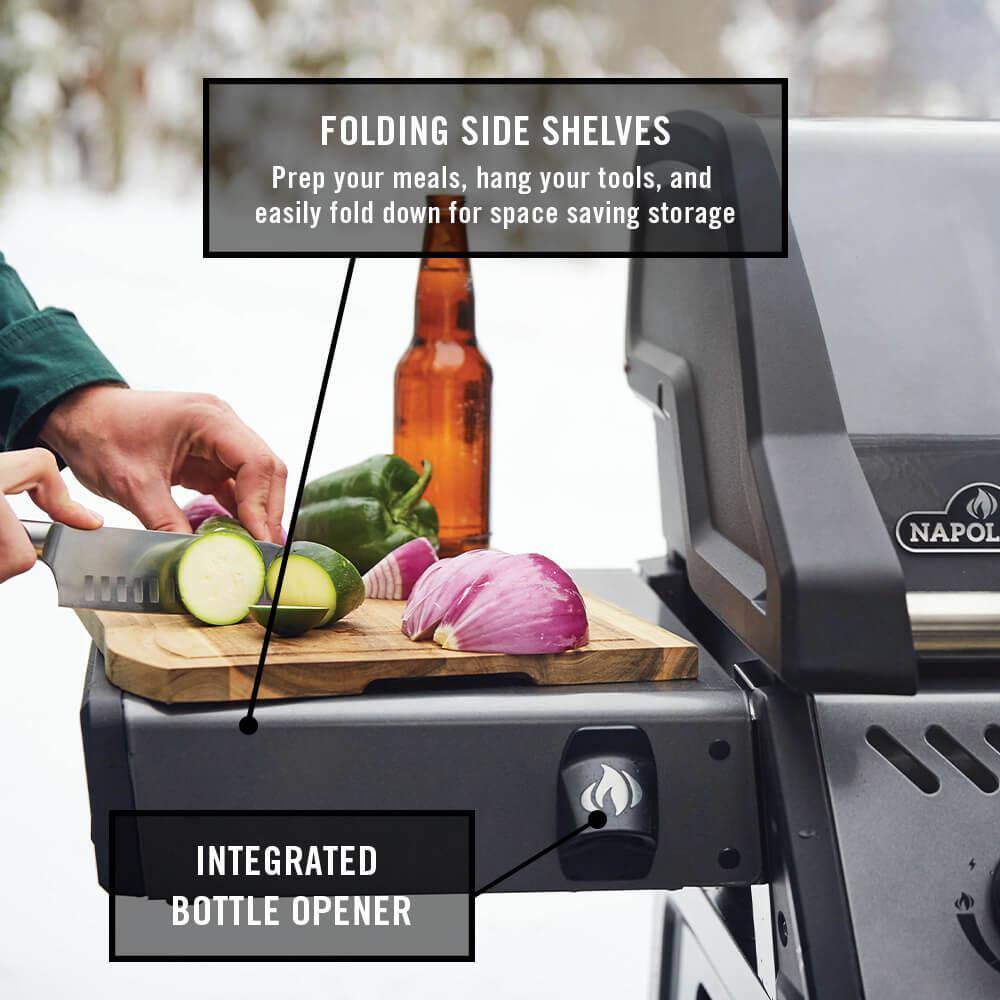 Napoleon Freestyle 365 Graphite Grey Propane Gas Grill with Stainless Steel Burners