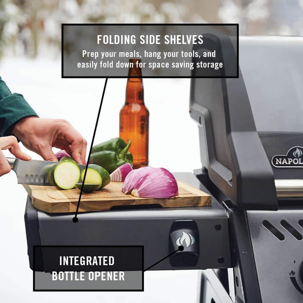 Napoleon Freestyle 365 Graphite Grey Propane Gas Grill with Stainless Steel Burners