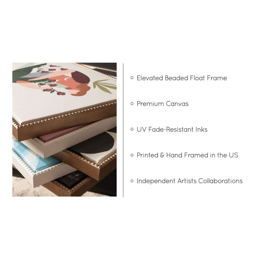 Sylvie Gold Framed Abstract Landscape Canvas Wall Art Set