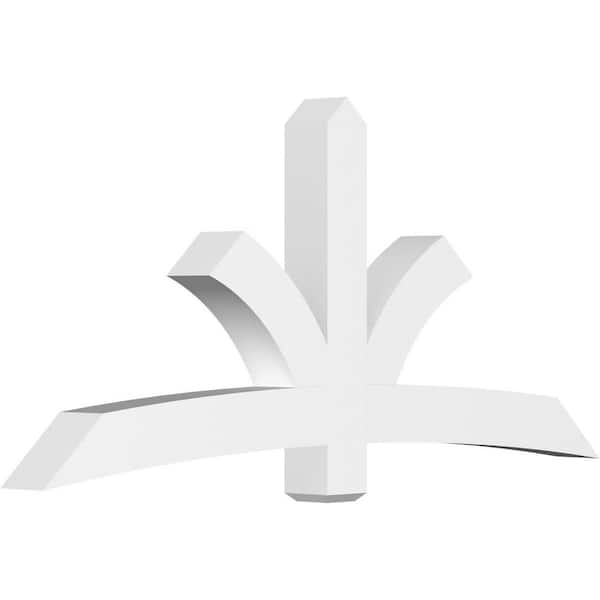 Ekena Millwork Davenport 84 in. W x 38.5 in. H x 6 in. D Signature Polyurethane Bracket