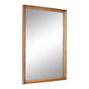 Hatherleig 24.00 in. W x 36.00 in. H Rustic Brown Rectangle Transitional Framed Decorative Wall Mirror