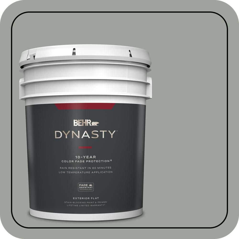 5 gal. #710F-4 Sage Gray Flat Exterior Stain-Blocking Paint & Primer price history on PriceWatchPro