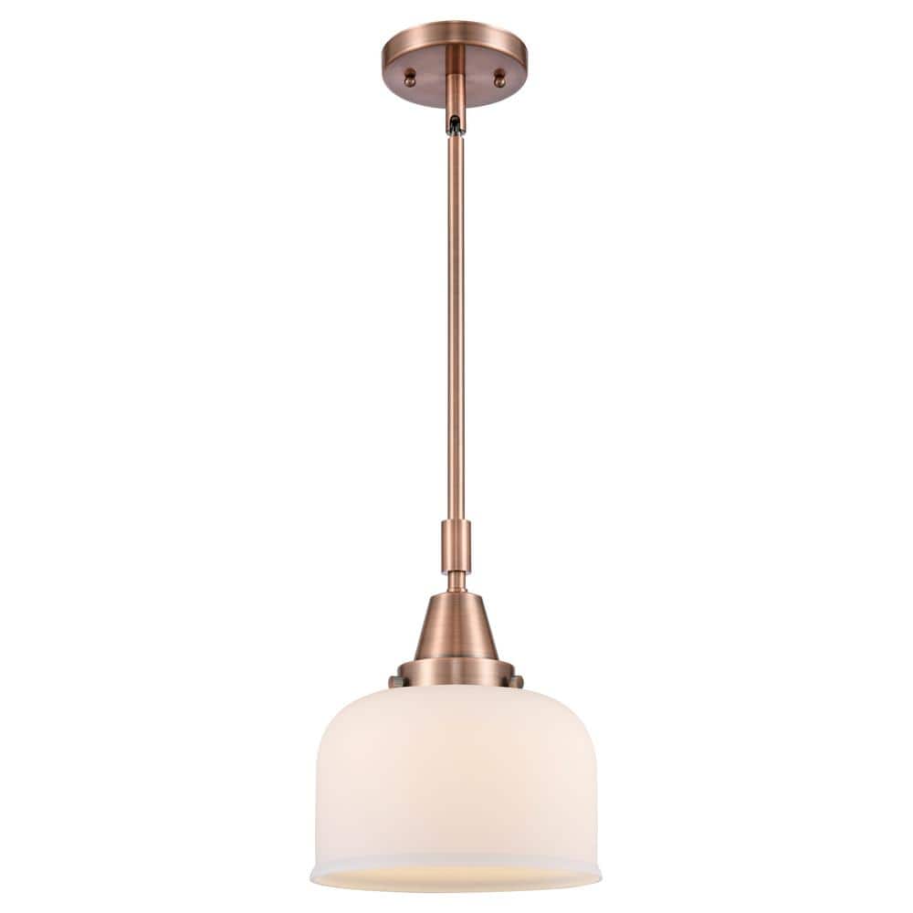 Bell 100-Watt 1-Light Antique Copper Standard Mini Pendant Light with Painted Glass Shade, No Bulbs Included price history on PriceWatchPro
