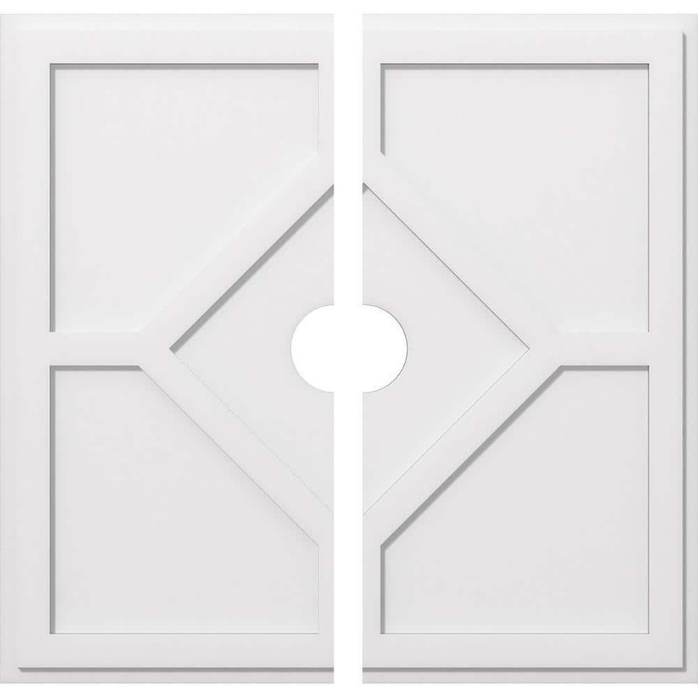 1 in. P X 13-1/4 in. C X 38 in. OD X 5 in. ID Embry Architectural Grade PVC Contemporary Ceiling Medallion, Two Piece price history on PriceWatchPro