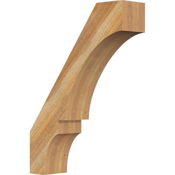 Ekena Millwork 6"W x 22"D x 30"H Balboa Rough Sawn Knee Brace, Western Red Cedar