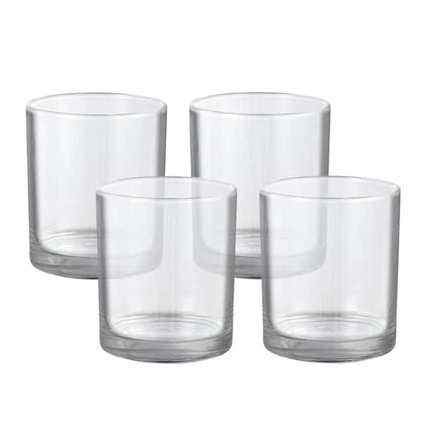 Unbranded 4PK - Votive Candle Holder - Wedding Parties Holiday Home Decor Clear 3-3/8 in. Dia. x 4 in. H