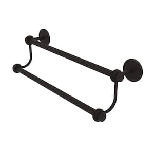 Satellite Orbit Two 36 in. Double Towel Bar with Twisted Details in Oil Rubbed Bronze