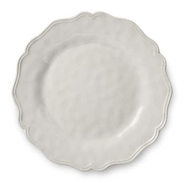 Certified International Isabella White Crackle Melamine Dinner Plate (Set of 4)