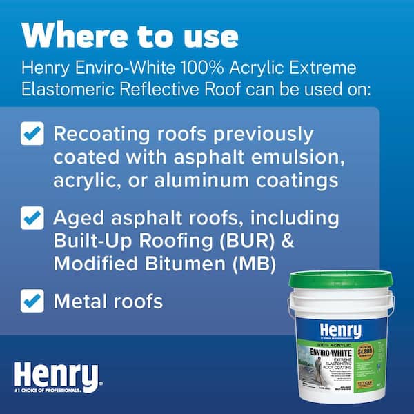 687 Enviro-White 100% Acrylic Reflective Elastomeric Roof Coating 5 gal.