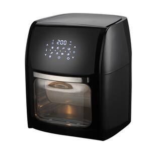9.5 Qt. Black Digital Air Fryer with Oven, Rotisserie and Dehydrator