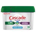 Platinum ActionPacs Fresh Scent Dishwasher Detergent with Dawn (36-Count)