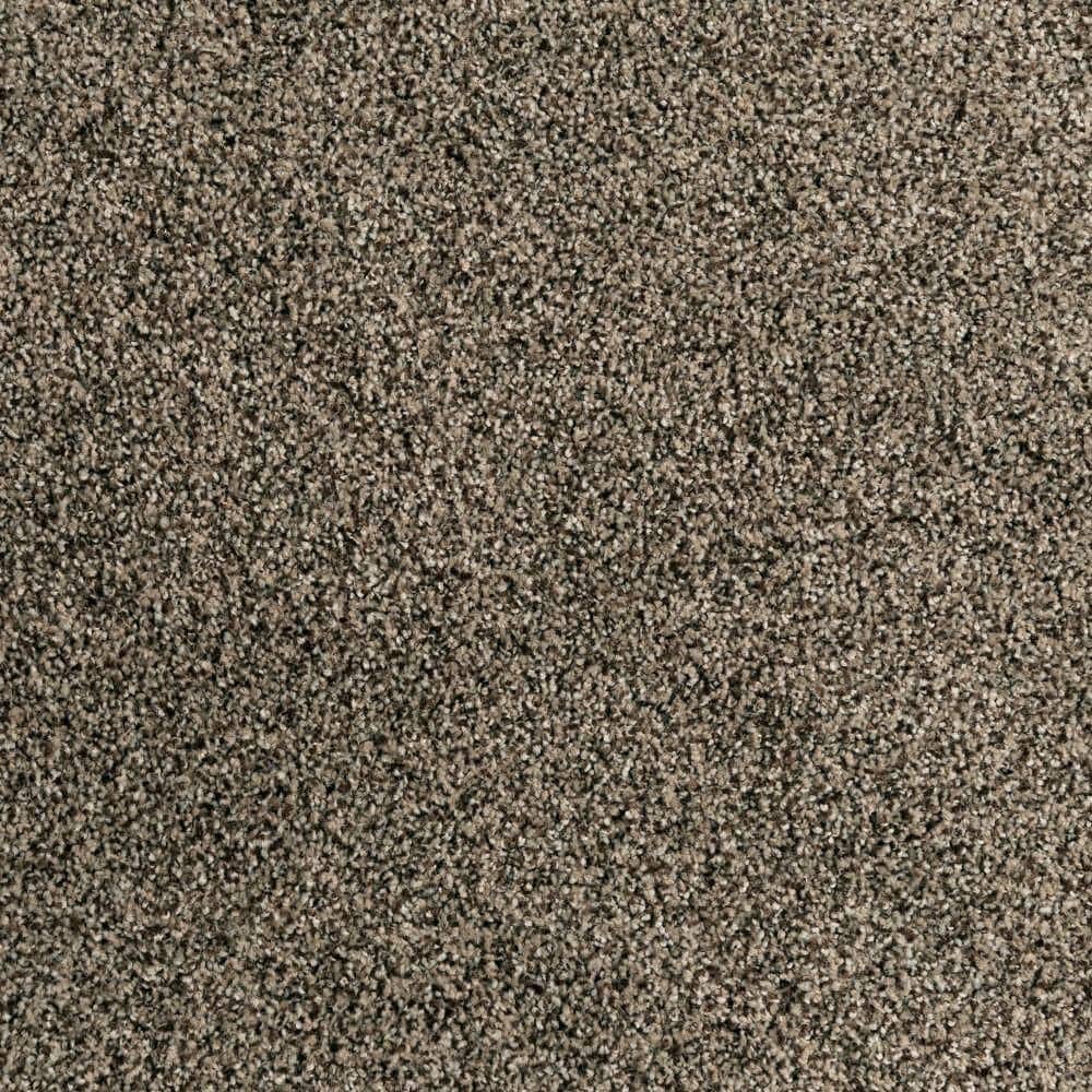 Lifeproof Heartfelt Fashion-Stonework-Gray 68 oz. Nylon Textured Carpet ...